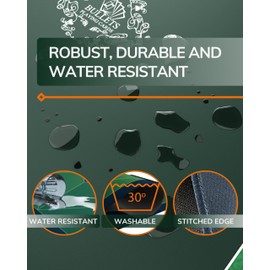 Bullets Playing Cards, Paulie-Poker Layout, Table Top Mat 45" x 25", Deluxe Playing mat for Casino Night, Green