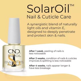 CND SOLAROIL Solar Oil Nail Cuticle Care Conditioner .5 oz / 15 ml NEW, SEALED