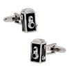 3D Vintage 2 Holes Box Camera Cuff Links Film Photography