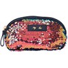 Depesche 10361 Cosmetic Bag with Sequins Trend Love Blue