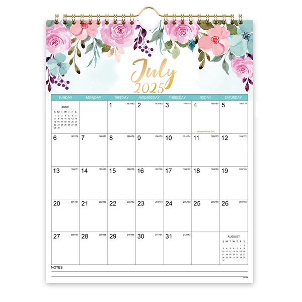 Wall Calendar 2025-2026 - 18 Months Wall Calendar 2025-2026, Jul