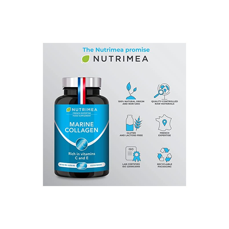 Laboratoires Nutrimea - Marine Collagen Capsules - with Vitamins A