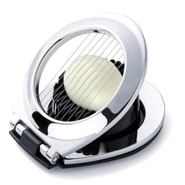 Kellegour Stainless Steel Egg Slicer, Egg Cutting Tool, Stainless Steel Egg Slicer Splitter, for Eggs, Kiwi, Strawberries, Salads