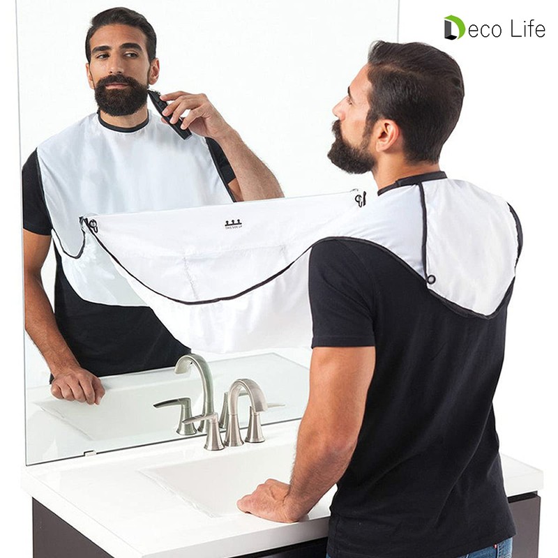 Deco Life Beard Shaving Bib Beard Trimming Apron Beard Catcher