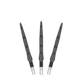 Target Darts Swiss Point Storm Steel Points, Onyx (Pack of 3) 26 mm - Black, Interchangeable Tips, Replacement Points, Professional Dart Accessories