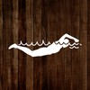 MAGJUCHE Swimming Stencil 6 Inches, Reusable Swimmer Swim Stencil for