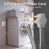 TOPDC 3 Prong Dryer Cord, 30 AMP Appliance Power Cord