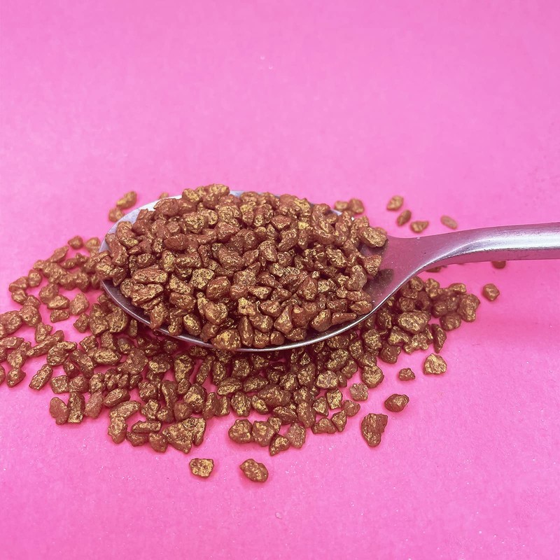 Edible Gold Glitter Coated Sugar Crystals 200g - Glimmer Pearl