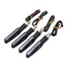 Direccionales Led Motocicleta Moto Secuencial Indicador Intermitente Luces 4pz (Rojo)