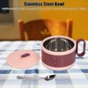 Stainless Steel Ramen Bowl Double Insulation Instant Noodle Bowl with