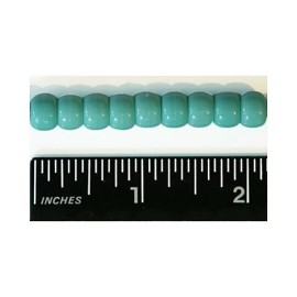 Pony Beads Chocolate Brown Opaque Large Hole Beads Made in USA