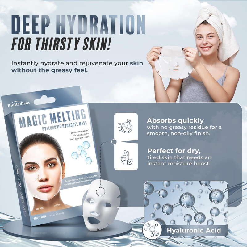 Bio Radiant Magic Melting Overnight Face Mask - Hyaluronic Acid