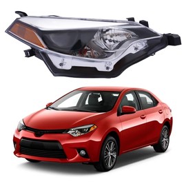OUKANING - For 2014 2015 2016 Toyota Corolla Built in LED Projector Headlight Headlamp Assembly Replacement Factory Style (USA STOCK) (Right Side)
