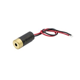 cross laser, red, 45°, 650nm, 5mW, 12V DC, 10x22mm, class 1