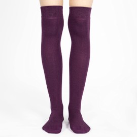 Mysocks Over the Knee Socks for Women and Men - Combed Cotton Seamless Toe Unisex Long Socks - Breathable Colorful High Socks