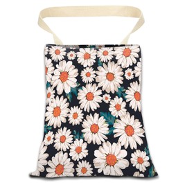 ANKVRP Car Garbage Can, Car Trash Bag, Car Garbage Bag, Hanging Car Trash Can for Car Accessories, Vehicle, Travelling, Camping, Cute Car Back Seat Organizer, Retro Daisy