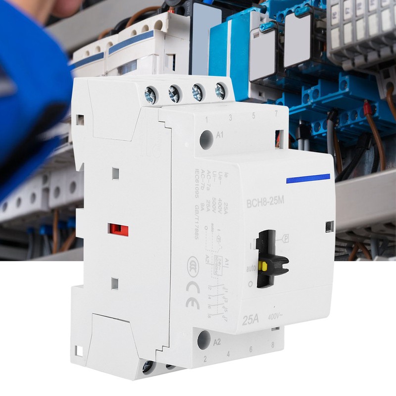 BCH8-25M Household AC Contactor 24V 25A 4P Modular Contactor With