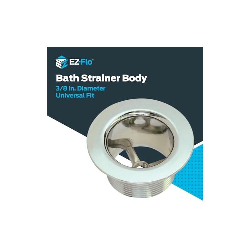 EZ-FLO Tapped Bathtub Strainer Body, 1-3/8 Inch x 16 Fine