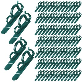 VIHOSE 200 Pcs Christmas Light Clips Universal Shingle Clip Christmas Gutter Clip Christmas Shingle Clip Outdoor Christmas Light Hook Plastic Light Hanger for String Light Christmas Decoration (Green)