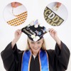 42 Pcs Graduation Hat Decorations Kit Includes 20Pcs Purple Decorative