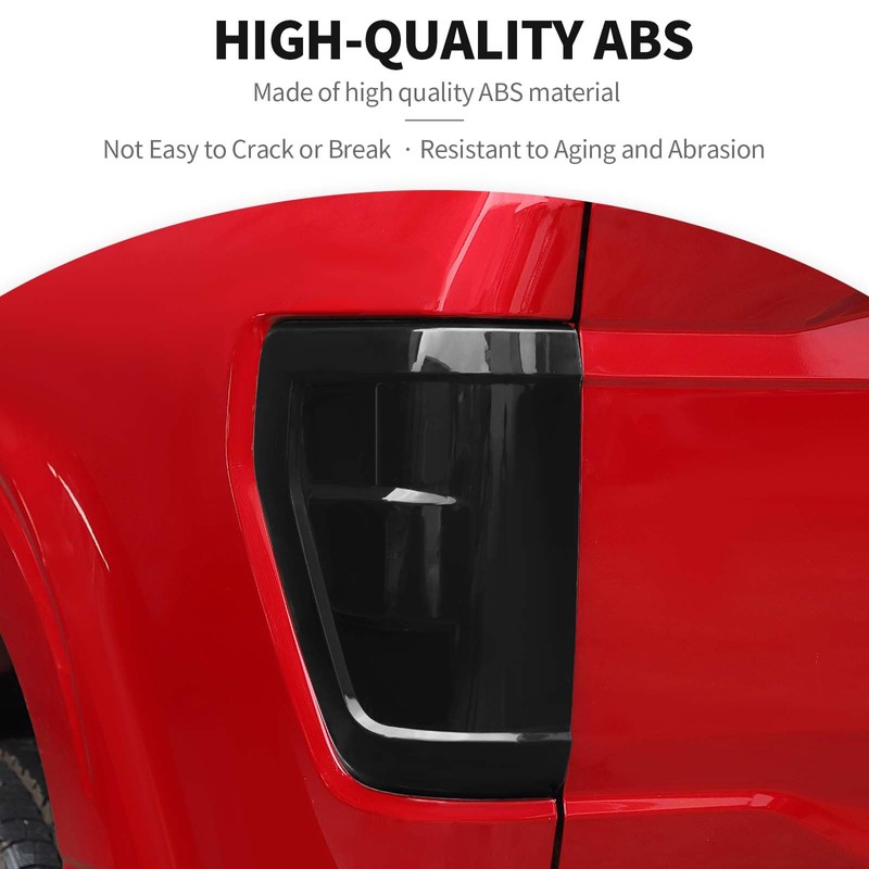 JeCar Taillight Trim Covers Smoked Brake Light Rear Lamp Guards