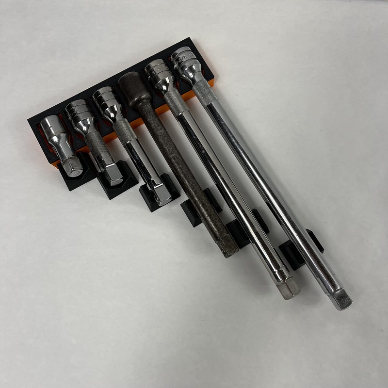 MagAttach Socket Extension Organizers (3 Piece Set, Orange/Black)