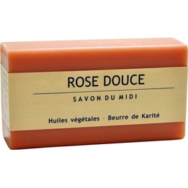 Savon du midi Soap with Karité Butter Rose Douce (1 x 100 g)
