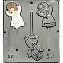 Candy Molds N More Angel Lollipop Chocolate Candy Mold Christmas 2102