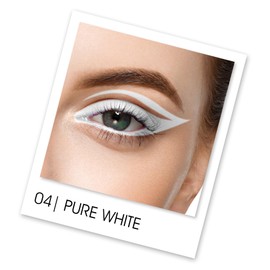 Colors Queen Extreme Color Kajal - 04 Pure White, 0.4g | Smooth One Stroke Application Ultra Creamy Texture | Non Transfer, Smudge Proof, Water Proof Kajal