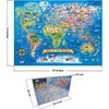 Educational & Learning World Map Jigsaw Puzzle, 200 Piece Geography