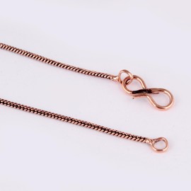 Rudra Empire Solid Copper Antique Link Rope Chain Necklace for Women and Men- 20 Inch