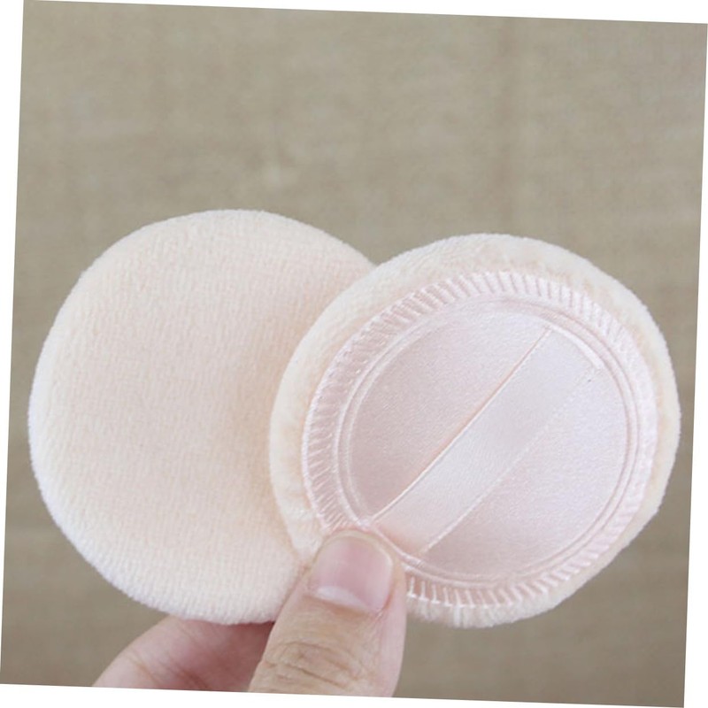 Mikinona 10pcs Compact Cosmetic Puff Round Soft for Blush Loose
