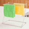 NOELAMOUR Dish Towel Stand, Stainless Steel, Tabletop, Dish Towel Hanger,