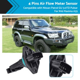 MAX COOL Mass Air Flow Meter Sensor MAF Suitable for Nissan Patrol GU 3.0TD Pulsar N16 Maxima A33