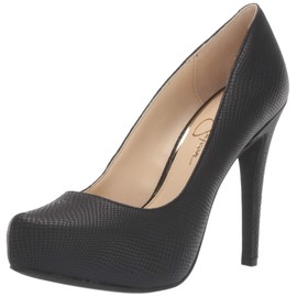 Jessica Simpson Women's Parisah Pump, Black Snake, 10 M US