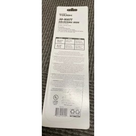 Hyper Tough 30-WATT SOLDERING IRON + ROSIN CORE SOLDER, COOL TOUCH HOLDER, 2 TIP