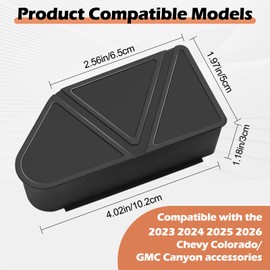 Solaradgy 2P Truck Bed Rail Stake Pocket Caps Compatible with 2023 2024 2025 2026 Chevy Colorado/GMC Canyon Accessories Truck Bed Cap Made Silicone Material (Black)