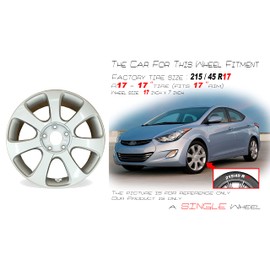For Hyundai Elantra OEM Design Wheel 17” 17x7 2011-2013 Silver Single Replacement Rim