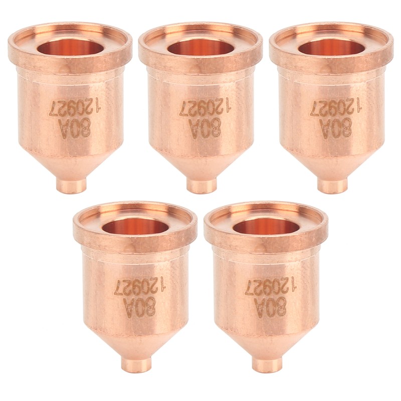 5Pcs Plasma Red Copper Nozzle Cutting Torch Tips Consumables Welding