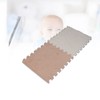 10pcs Plush Foam Floor Mat Washable Interlocking Carpet Tiles Cuttable