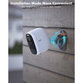 Dzees Wireless Security Camera Outdoor with Magnetic Mount, 4MP Battery Powered Security Cameras Wireless Outdoor for Home Security, AI Motion Detection/2-Way Talk/Color Night Vision/Ip66/Cloud-2-Pack