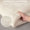 ecmnki - Bateo de algodón natural para edredones (47 x