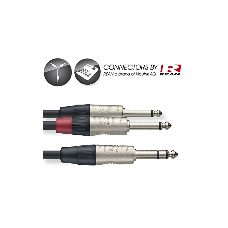 Stagg 19336 1 m Stereo Jack Male to Mono Jack