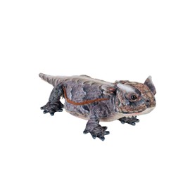 Wild Republic Living Earth Horned Lizard, Stuffed Animal, 20 inch, Plush Toy, Fill is Spun Recycled Water Bottles