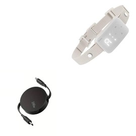 BoxWave Cable Compatible with PATPET BC01 Dog Training Collar - PD miniSync (240W), Retractable PD 240W Portable USB Type-C Cable - Jet Black