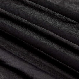 Chiffon Solid Black, Fabric by the Yard