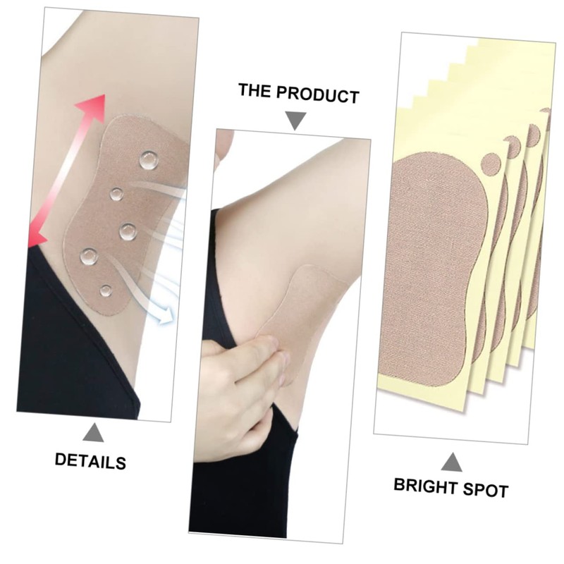 FOMIYES Sweat Pads for Men Women Pack Absorbent Stickers Underarm