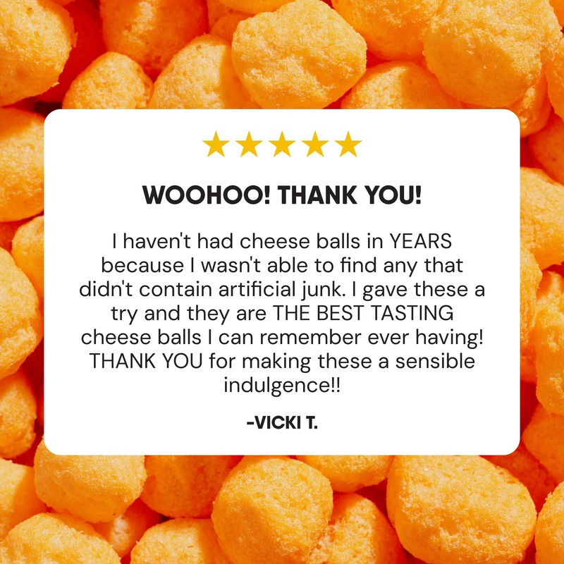 The Good Crisp Company Cheddar Cheese Balls, 4 Oz Bags