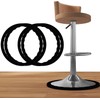 4 Pack Bar Stools Leg Protectors Ring, Non Slip Silicone