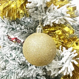 Christmas Baubles Set, 100 Pieces Christmas Tree Decorations Balls, Decorative Hanging Ornaments Christmas Tree Pendants φ30mm/40mm/60mm Christmas Baubles, Rose Gold